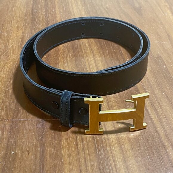 Rare Hermés Double-Claw Black Leather Belt 34" - Picture 9 of 9